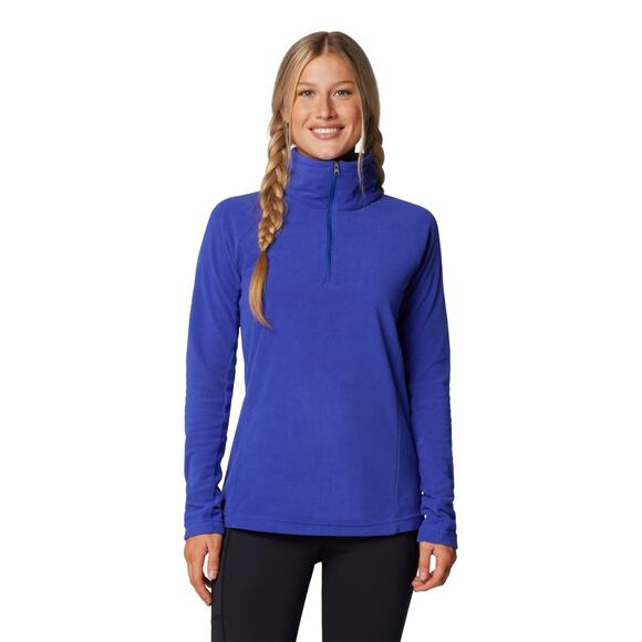 Columbia Royal Blue Pullover Quarter Zip Fleece Jacket Women's Size Large - Picture 1 of 6